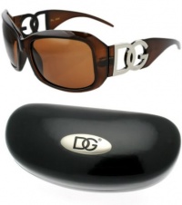 Womens Designer DG Eyewear Sunglasses Brown Frame 37163 With Free Microfiber Bag and Hard Case Womens Designer DG Eyewear Sunglasses Brown Frame 37163 With Free Microfiber Bag and Hard Case