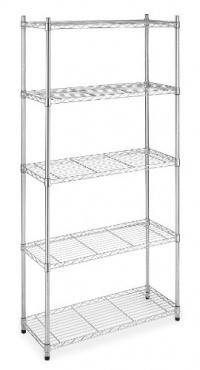 Whitmor 6060-267 Supreme 5-Tier Shelves, Chrome Whitmor 6060-267 Supreme 5-Tier Shelves, Chrome