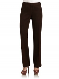 THE LOOKBanded waistZip fly with slide tab closureCreased, front and back legsWide leg silhouetteTHE FITRise, about 10Inseam, about 33THE MATERIALVirgin woolCARE & ORIGINDry cleanImportedModel shown is 5'9½ (176cm) wearing US size 4. THE LOOKBanded waistZip fly with slide tab closureCreased, front and back legsWide leg silhouetteTHE FITRise, about 10Inseam, about 33THE MATERIALVirgin woolCARE & ORIGINDry cleanImportedModel shown is 5'9½ (176cm) wearing US size 4.