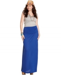 Eyeshadow's plus size maxi skirt is a summer essential that's easy to pair with tanks, tees and everything in between! Layer with colorful, funky accessories to add your personal spin. Eyeshadow's plus size maxi skirt is a summer essential that's easy to pair with tanks, tees and everything in between! Layer with colorful, funky accessories to add your personal spin.