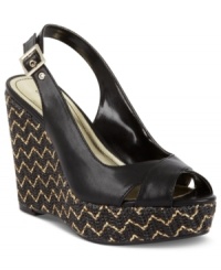 A classic platform wedge silhouette from Style&co. that you can pair with short shorts or skinny denim. A classic platform wedge silhouette from Style&co. that you can pair with short shorts or skinny denim.