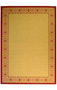 Safavieh Courtyard Collection CY2099-3701 Natural and Red Indoor/Outdoor Round Area Rug, 6-Feet 7-Inch Safavieh Courtyard Collection CY2099-3701 Natural and Red Indoor/Outdoor Round Area Rug, 6-Feet 7-Inch
