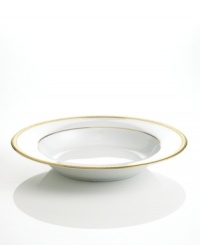 Add the warm glow of gold to your formal table with the classic style of theGrand Buffet Gold collection. The scooped shape of this rim soup bowl helps retain warmth. Add the warm glow of gold to your formal table with the classic style of theGrand Buffet Gold collection. The scooped shape of this rim soup bowl helps retain warmth.