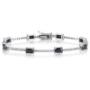 Studio 925 Bradford Black Cubic Zirconia Sterling Silver Bracelet