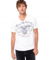 This vintage look t-shirt by Buffalo David Bitton is fashion forward style.