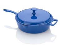 Fagor Michelle B. 4-Quart Chicken Fryer with Lid, Blue Fagor Michelle B. 4-Quart Chicken Fryer with Lid, Blue