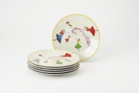 Classic Coffee & Tea Set Of 6 Dancing Fairies Dessert Plates Classic Coffee & Tea Set Of 6 Dancing Fairies Dessert Plates