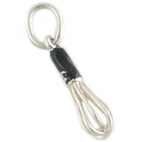 3-D Kitchen Whisk Whipper 925 Sterling Silver and Enamel Traditional Charm or Pendant 3-D Kitchen Whisk Whipper 925 Sterling Silver and Enamel Traditional Charm or Pendant