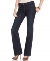 Lucky Brand Jeans presents a style staple: These dark-washed bootcut jeans are versatile and cut to flatter. Lucky Brand Jeans presents a style staple: These dark-washed bootcut jeans are versatile and cut to flatter.