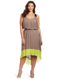 Jessica Simpson Women's Plus-size Pleated Colorblock Dress Jessica Simpson Women's Plus-size Pleated Colorblock Dress