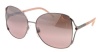 Burberry BE3049 Sunglasses (11127E) Violet/Pink Pink Mirror Silver Gradient L...