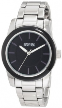Kenneth Cole REACTION Women's RK6009 Analog Black Enamel Bezel Watch Box Set Kenneth Cole REACTION Women's RK6009 Analog Black Enamel Bezel Watch Box Set