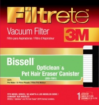 3M Filtrete Bissell Opticlean & Pet Hair Eraser Canister HEPA Vacuum Filter, 1 Pack 3M Filtrete Bissell Opticlean & Pet Hair Eraser Canister HEPA Vacuum Filter, 1 Pack