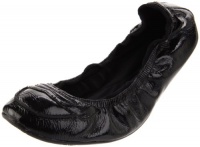 Ballasox by Corso Como Women's Factor Ballet Flat, Black Crinkled Patent, 6 M US