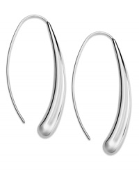 Go to great lengths. These long teardrop earrings are crafted from sterling silver for an elegant touch. Approximate length: 1-3/4 inches. Go to great lengths. These long teardrop earrings are crafted from sterling silver for an elegant touch. Approximate length: 1-3/4 inches.