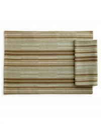Layer your table in the timeless stripes and serene earth tones of Thea napkins from Dansk. In pure cotton for a casual look and feel. Layer your table in the timeless stripes and serene earth tones of Thea napkins from Dansk. In pure cotton for a casual look and feel.
