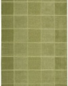 Nourison Westport  Squares Green 2.6-Feet by 4.0-Feet 100% Wool Area Rug