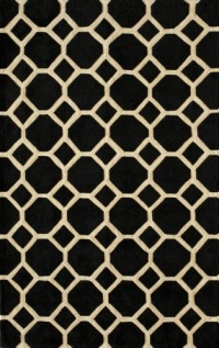 5' x 7'6 Rectangular Momeni Area Rug BLISSBS-11BLK5076 Black Color Hand Tufted in China Bliss Collection 5' x 7'6 Rectangular Momeni Area Rug BLISSBS-11BLK5076 Black Color Hand Tufted in China Bliss Collection