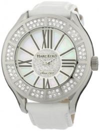 Marc Ecko Men's E15507G1 The Tiani White Leather Strap Watch