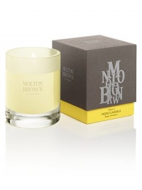 Iconic. Refreshing. Uplifting and bold. Matching our no.1 bestselling hand wash range, this candle fragrances your space with a zesty perfume that is unmistakably Molton Brown. Vibrant aromas of orange, Egyptian basil, Russian carvi, thyme and blackcurrant lift and revitalize the senses. Made in England. Burn time: About 30-40 hours.