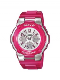 Casio Women's BGA110-4B Baby-G Shock Resistant Pink Multi-Function Sport Watch Casio Women's BGA110-4B Baby-G Shock Resistant Pink Multi-Function Sport Watch