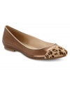 A leopard-print cap-toe makes this shiny shoe a trend-setter for sure. Enzo Angiolini's Comfty flats are perfect with shorts, jeans or dresses.