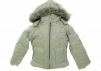 Hawke & Co Infant Girl's Faux Fur Trim Hooded Coat Pearl 2 Hawke & Co Infant Girl's Faux Fur Trim Hooded Coat Pearl 2
