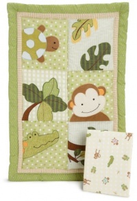 Lambs & Ivy Papagayo Mini Crib Set, Green Lambs & Ivy Papagayo Mini Crib Set, Green