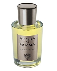 Intense, like Colonia Intensa, the first Eau de Cologne, purely for men from Acqua di Parma. The classic and noble ingredients of this men's fragrance are reinvented giving new life to a perfect equilibrium between tradition and modernity.A discreet yet intense scent, classical in its initial composition, it is extraordinarily modern with its new and precious combination of woods and resins.Colonia Intensa is for the highly enterprising, self-assured man, who is at ease with himself and in a natural way effortlessly expresses himself through this rich and memorable fragrance.The unique composition is made up of the traditional citrus and aromatic notes-typical of an Eau de Cologne-but the fragrance develops a surprisingly olfactory personality, intensely masculine due to the innovative long lasting wood-leather.The fragrance is wrapped in spicy, smoky woods: cedarwood, lignum vitae, and patchouli with background accents of benzoin and musk. Intense, like Colonia Intensa, the first Eau de Cologne, purely for men from Acqua di Parma. The classic and noble ingredients of this men's fragrance are reinvented giving new life to a perfect equilibrium between tradition and modernity.A discreet yet intense scent, classical in its initial composition, it is extraordinarily modern with its new and precious combination of woods and resins.Colonia Intensa is for the highly enterprising, self-assured man, who is at ease with himself and in a natural way effortlessly expresses himself through this rich and memorable fragrance.The unique composition is made up of the traditional citrus and aromatic notes-typical of an Eau de Cologne-but the fragrance develops a surprisingly olfactory personality, intensely masculine due to the innovative long lasting wood-leather.The fragrance is wrapped in spicy, smoky woods: cedarwood, lignum vitae, and patchouli with background accents of benzoin and musk.