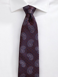EXCLUSIVELY OURS. Silk dress tie patterned to perfection in a handsome paisley print.About 3½ wideSilkDry cleanMade in Italy EXCLUSIVELY OURS. Silk dress tie patterned to perfection in a handsome paisley print.About 3½ wideSilkDry cleanMade in Italy