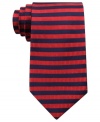 Step outside of the straight-and-narrow with this striped Nautica tie.