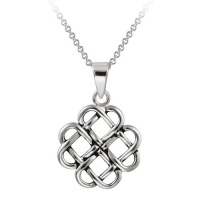 Sterling Silver Celtic Open Knot Pendant Necklace, 18 Sterling Silver Celtic Open Knot Pendant Necklace, 18