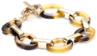 Anne Klein Belden Place Gold-Tone Tortoise Resin Toggle Bracelet Anne Klein Belden Place Gold-Tone Tortoise Resin Toggle Bracelet
