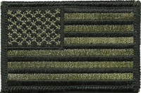 Tactical USA Flag Patch - Olive Drab