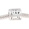 Family Bead - .925 Sterling Silver, Fully Compatible with Biagi, Pandora, Chamilia, Troll