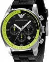 Emporio Armani Men's AR5865 Rubber with Black Dial Watch