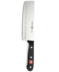 A sharp approach to prep. Crafted from high-carbon, stain-resistant steel, this nikiri knife features a hollowed edge that creates air pockets when slicing, so food never sticks to the blade and is always perfect for presentation. Lifetime warranty. A sharp approach to prep. Crafted from high-carbon, stain-resistant steel, this nikiri knife features a hollowed edge that creates air pockets when slicing, so food never sticks to the blade and is always perfect for presentation. Lifetime warranty.