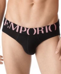Stay secure with these stretch briefs from Armani. Stay secure with these stretch briefs from Armani.