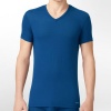 Calvin Klein Men's Micro Modal V-Neck Top, Blue Spell, X-Large