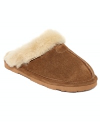 Incredible coziness awaits. The Loki II slippers by Bearpaw feature a sheepskin lining and footbed that will keep your toes super warm. Incredible coziness awaits. The Loki II slippers by Bearpaw feature a sheepskin lining and footbed that will keep your toes super warm.