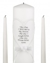 Hortense B. Hewitt Wedding Accessories, Unity Candle Set, This Day I Will Marry My Friend, 9-Inch Pillar and 2 10-Inch Tapers