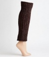 HUE Chenille Ribbed Legwarmer, One Size, Black