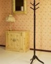 Frenchi Furniture Swivel Coat Rack Stand in Cherry Finish