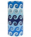Reinventing ancient wave drawings in high-gloss glaze, the Jonathan Adler Carnaby vase offers a vibrant home accent to showcase your blossoms and fine taste.