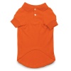Casual Canine Cotton 12-Inch Basic Polo Dog Shirt, Small, Orange
