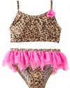 Flapdoodles Girls 2-6X Lilly Leopard 2 Piece, Leopard Print, 5