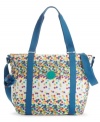 The Adara tote's cheery multicolored stripes will brighten your day, from Kipling.