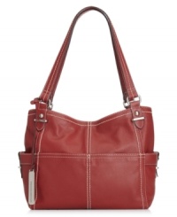 Play up your practical side with this work-to-weekend wunderkind from Tignanello. Supple leather is outfitted with gleaming hardware and detail stitching, while the spacious, pocket-lined interior meets all your daily demands. Play up your practical side with this work-to-weekend wunderkind from Tignanello. Supple leather is outfitted with gleaming hardware and detail stitching, while the spacious, pocket-lined interior meets all your daily demands.