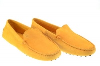 TOD'S Women's Gommini Moccasins Sunflower Suede Sz 39 1/2 4SW385 TOD'S Women's Gommini Moccasins Sunflower Suede Sz 39 1/2 4SW385