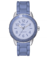 Classic styling from Lacoste spruced up with vivid color: the Rio watch collection. Classic styling from Lacoste spruced up with vivid color: the Rio watch collection.